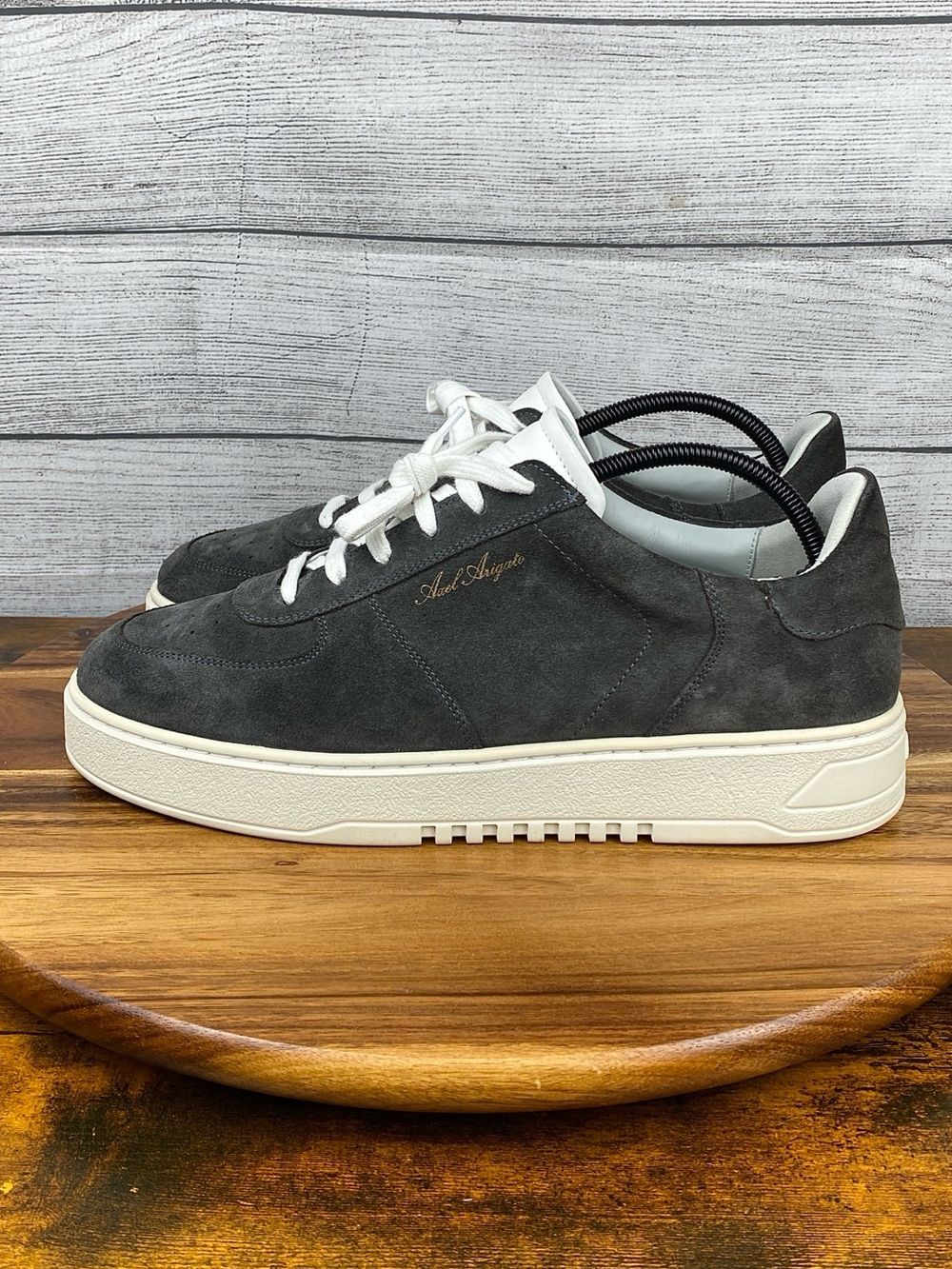 Axel Arigato Orbit Charcoal Grey Suede Platform Sole Sneakers Men’s Shoe Size 13